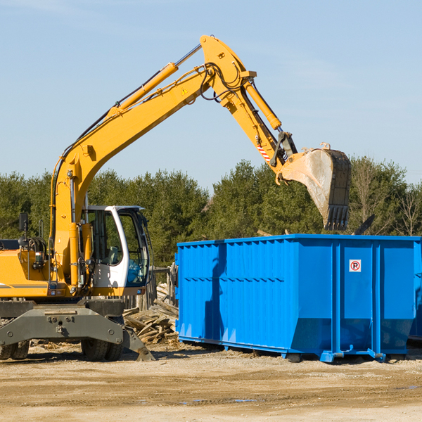 what size residential dumpster rentals are available in Hinkle